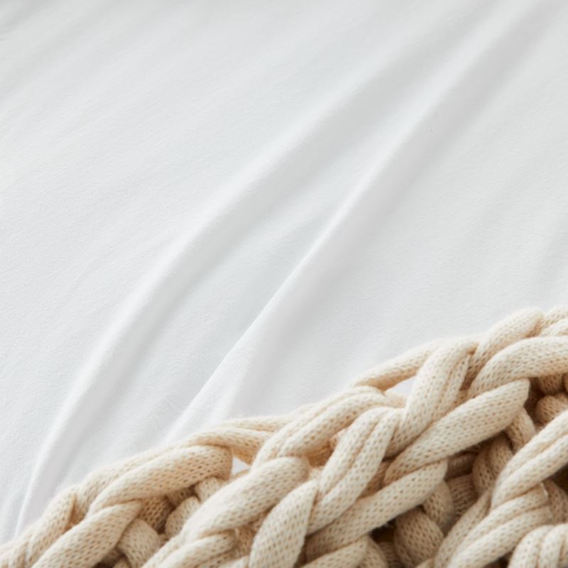 Ultra Soft Jersey White Sheet Separates