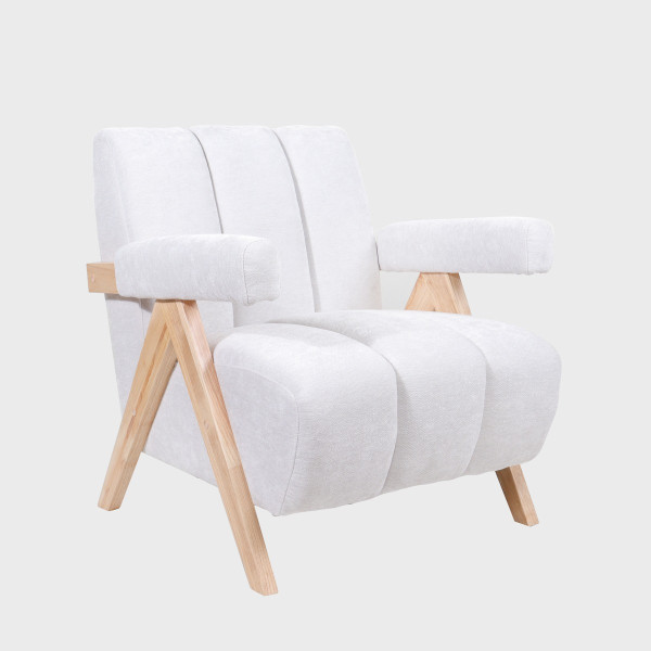 Fotel SUENO Ecru 70x81x81 cm HOMLA