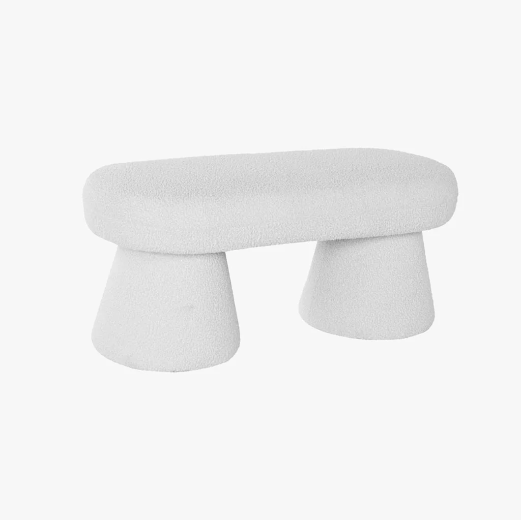 Banco Poliéster Branco 100x42x46 MALVA