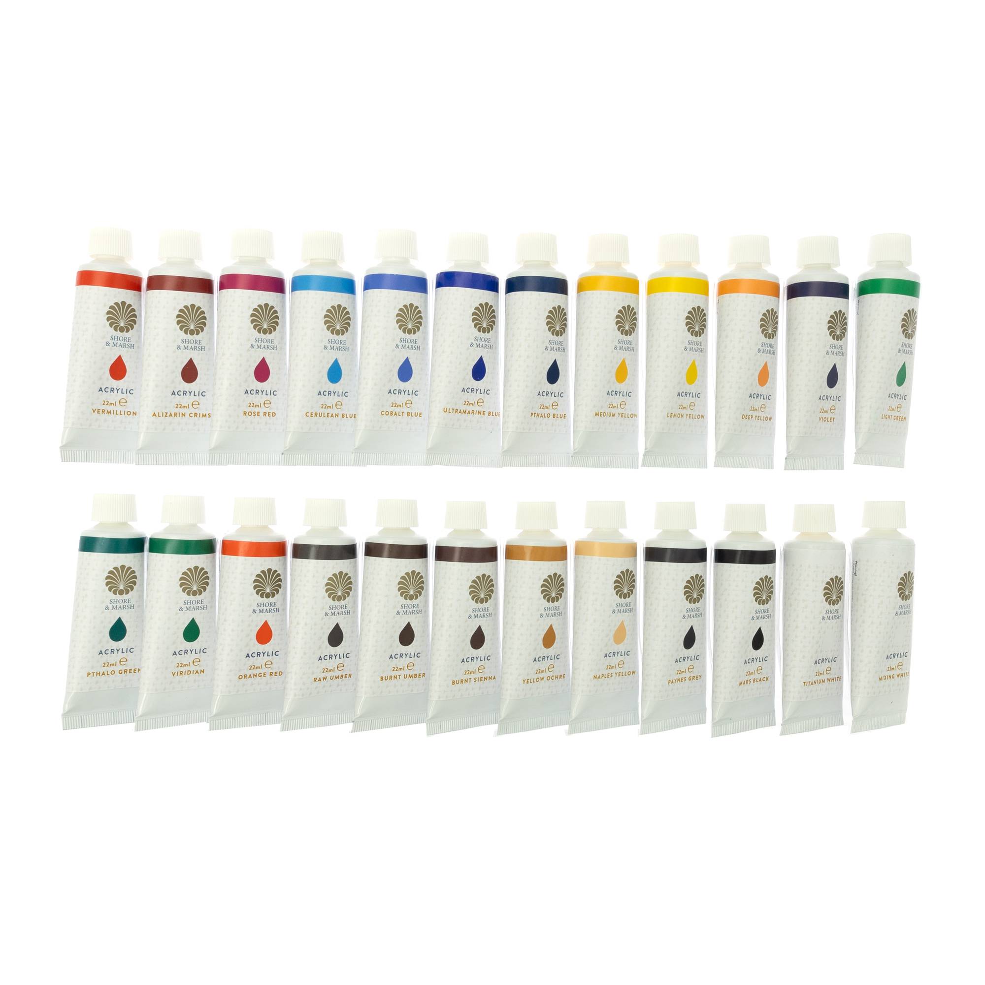 Shore & Marsh Acrylic Paint 22ml 24 Pack