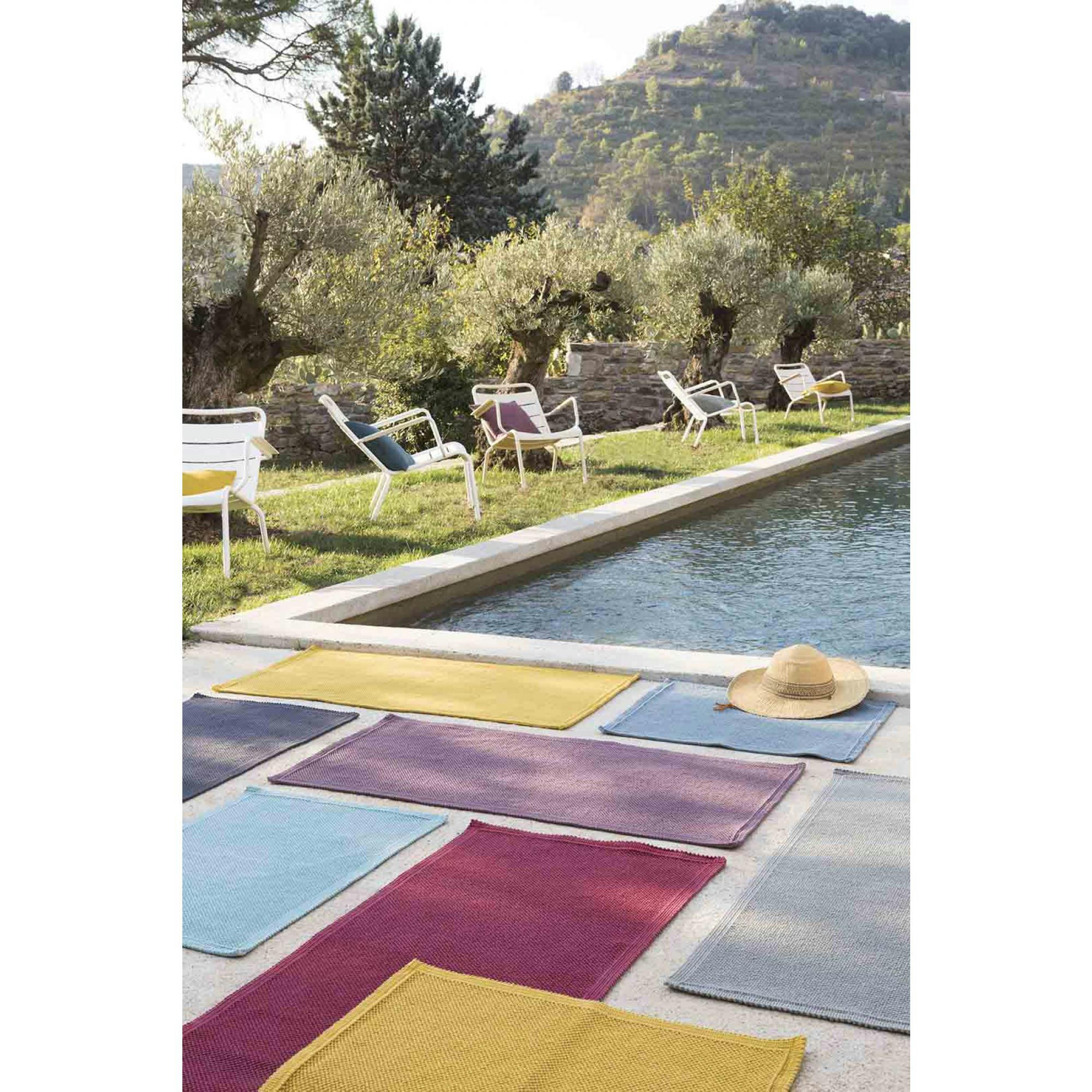 ETIA - Tapis de bain uni  en coton absynthe 54 x 110