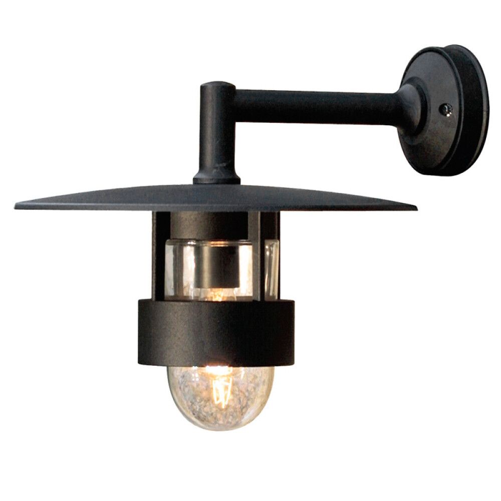 VEGGLAMPE KONSTSMIDE FREJA NED SVART IP23