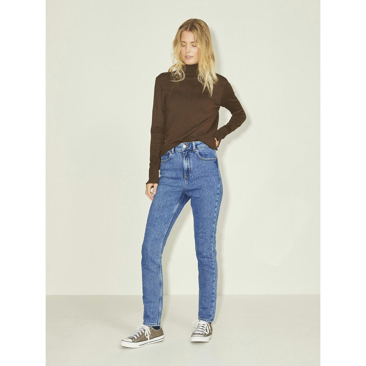Jean slim, taille haute