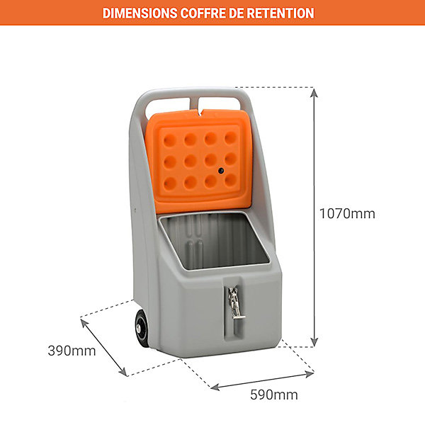 Coffre de rétention - 70 litres - 11285