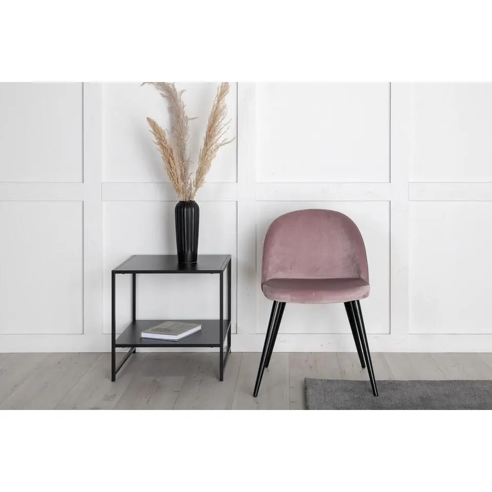 Svea - Zako eetkamerstoel - velvet - oudroze