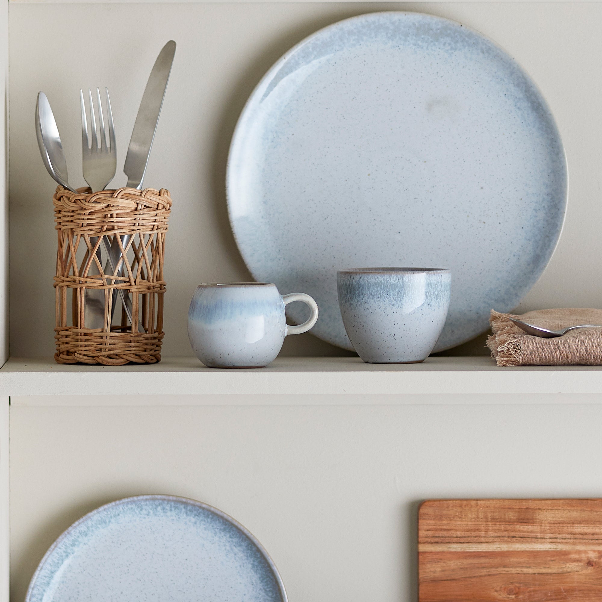 Bloomingville Paula Ontbijt Serviesset 12-delig - Blauw