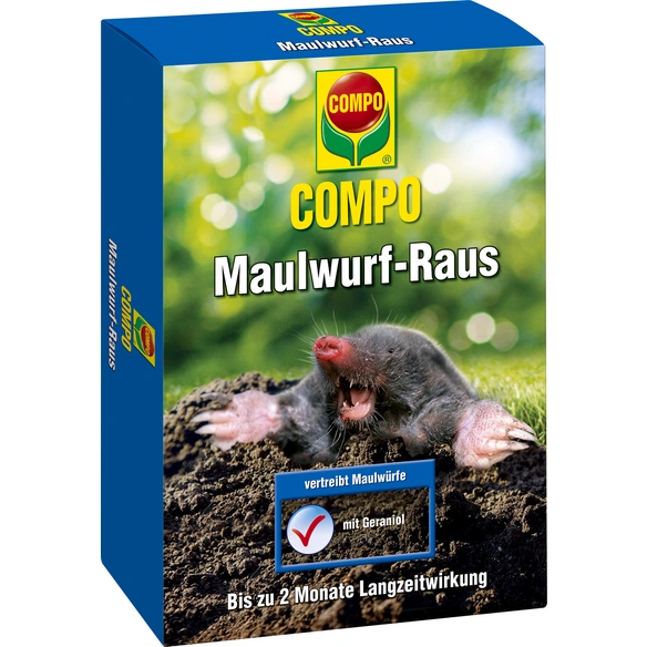 Vertreibungsmittel »Maulwurf-Raus«, schützt vor: Maulwürfen, Granulat, 200 g