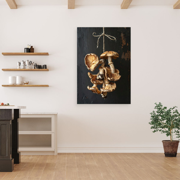 Obraz do kuchni restauracji baru jadalni, Suszone grzyby 20x30