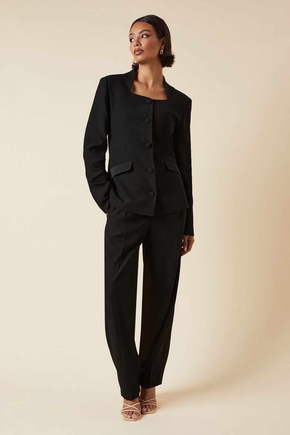 Dorothy Perkins Tall Satin Sweetheart Neckline Jacket