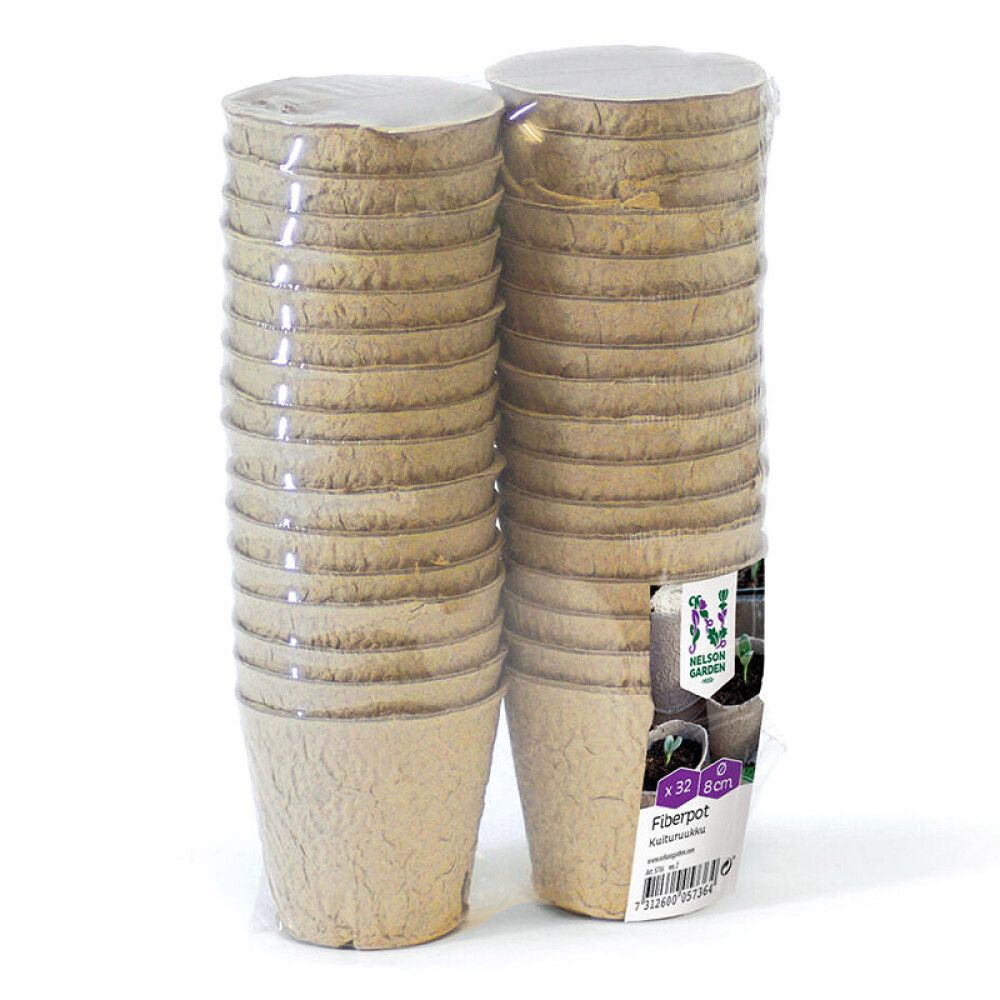 FIBERKRUKKE NELSON GARDEN RUND Ø8CM 32STK