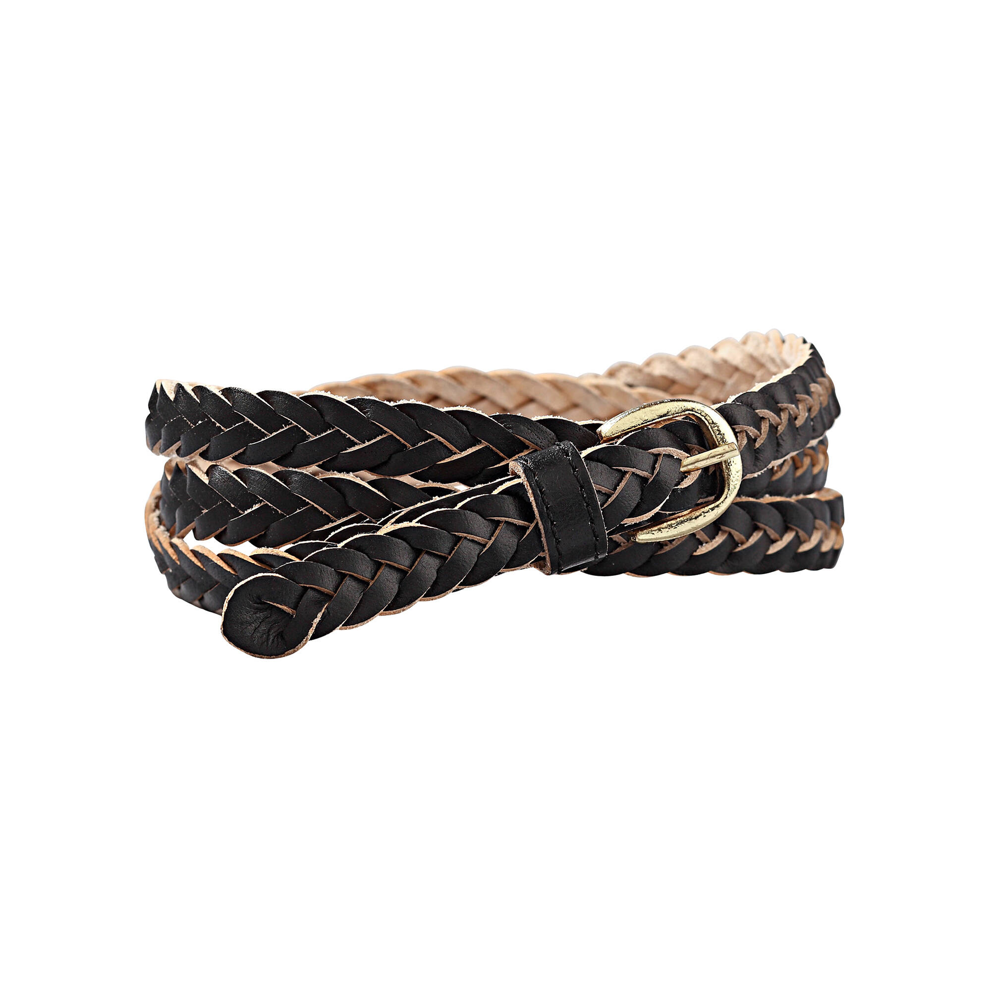 Ceinture tressée, cuir