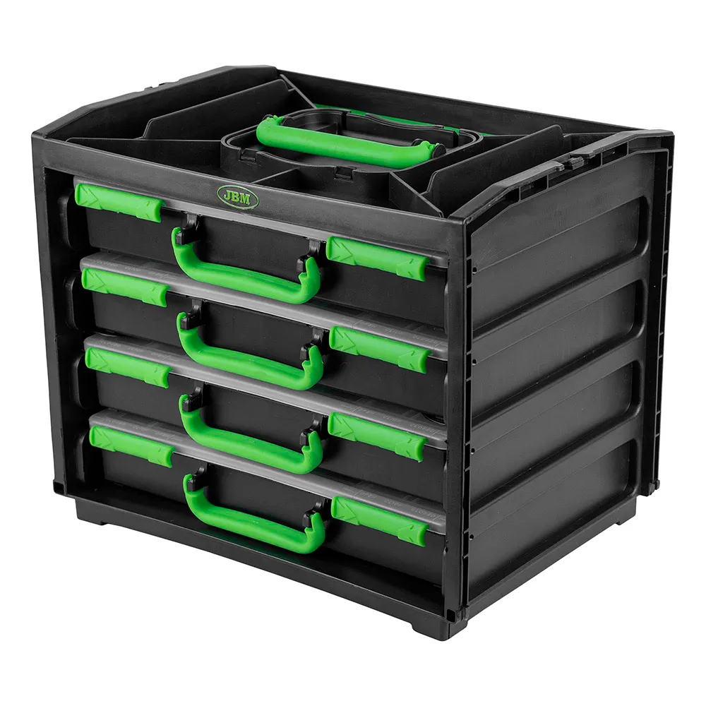 JBM Box With 4 Removable Plastic Cases