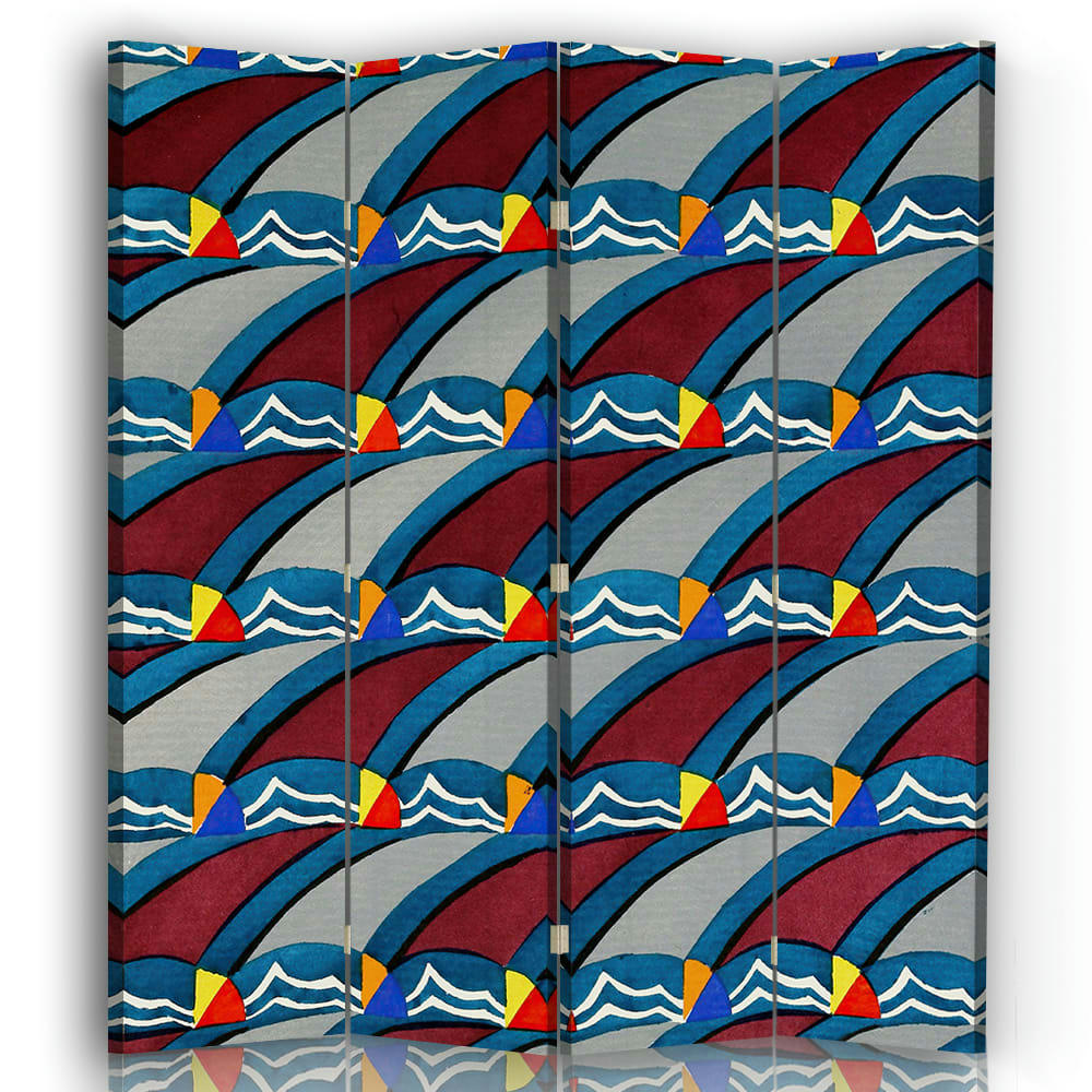 - Paravent Kunstgewerbliche Schmuckformen - C. Stoll 145x180cm