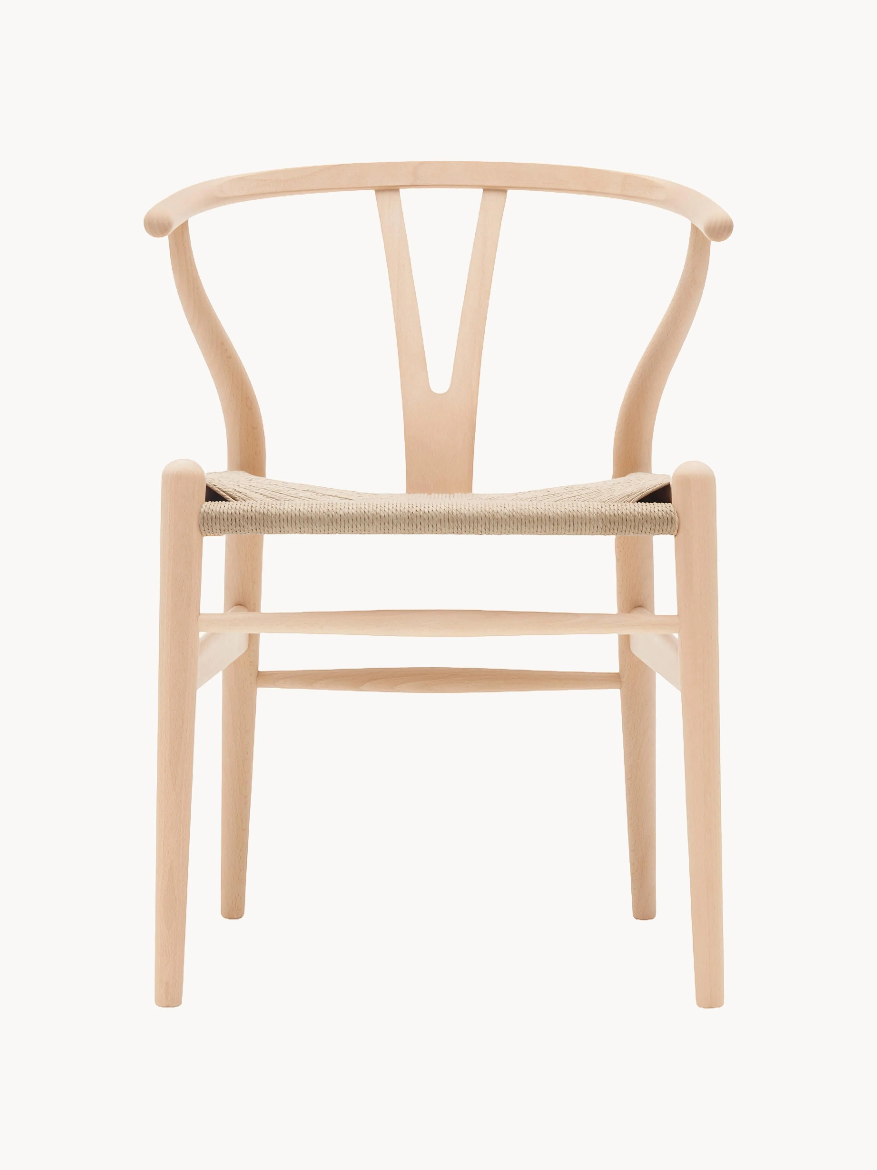 Holzstuhl CH24 Wishbone mit handgeflochtener Sitzfläche