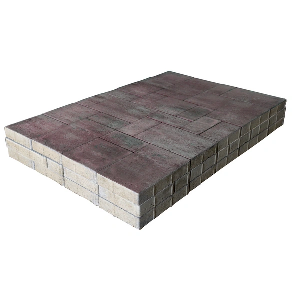 Mehrformatpflaster »Rio Bravo«, Verlegeeinheit, LxB:S: ca. 120 x 80 x 5 cm, muschelrot