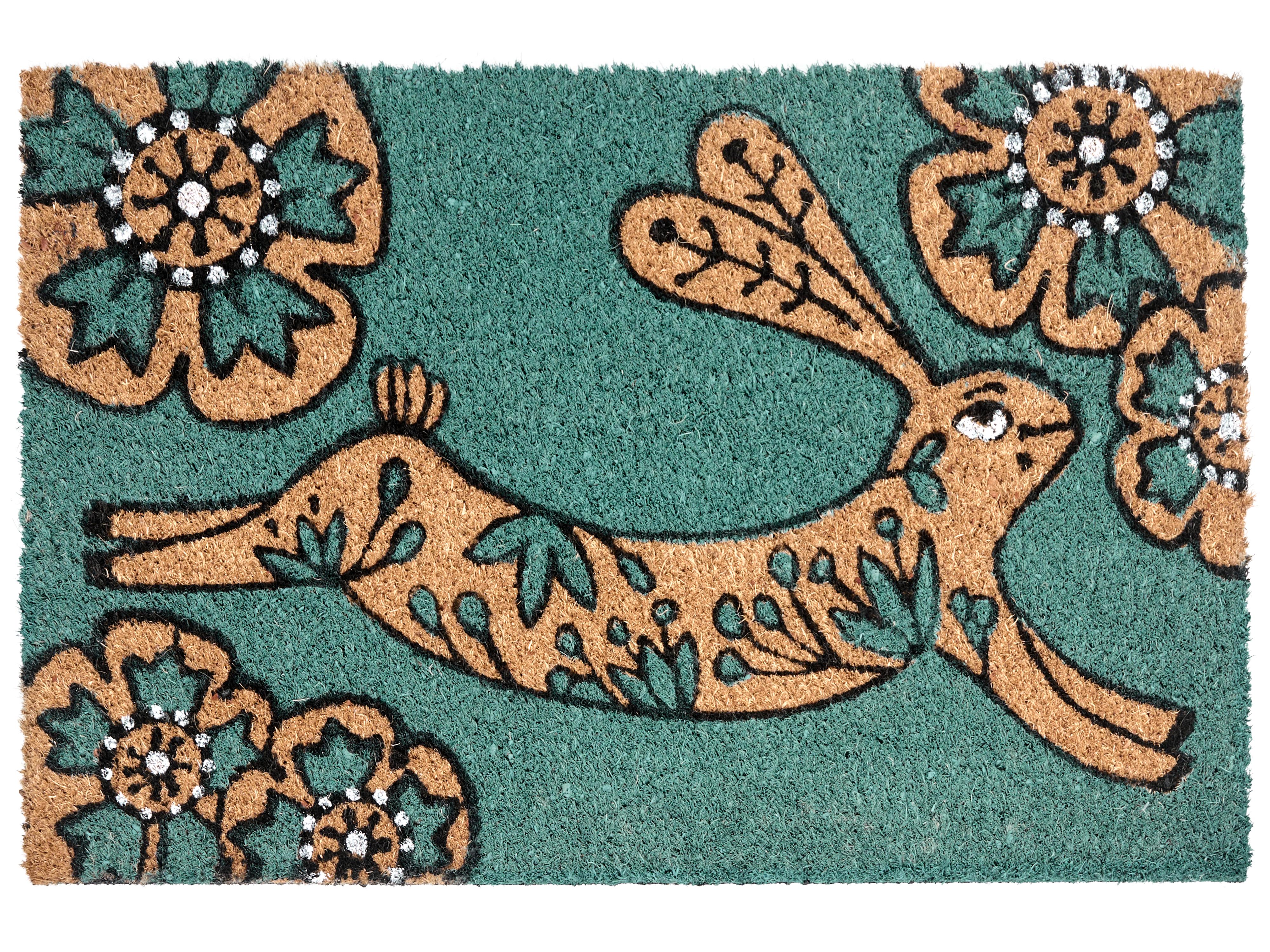 Doormat CLARK Teal 40 x 60 cm Rabbit Coir