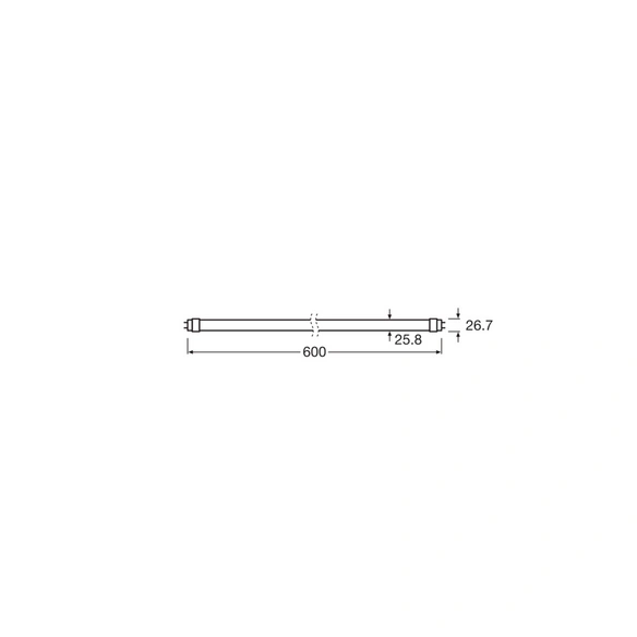 LED-Röhre »LED TUBE T8 EM«, 6,6 W, G13, warmweiß