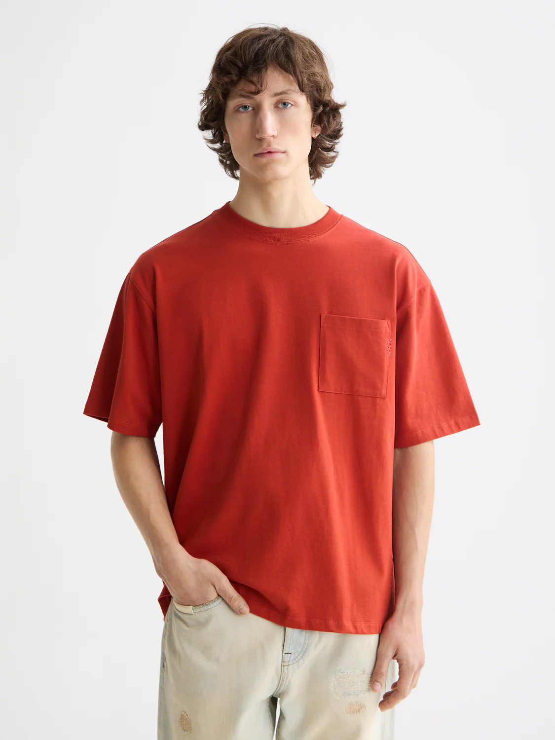 Seasonal Core - Loose-Fit 3 Crosses Pocket T-Shirt