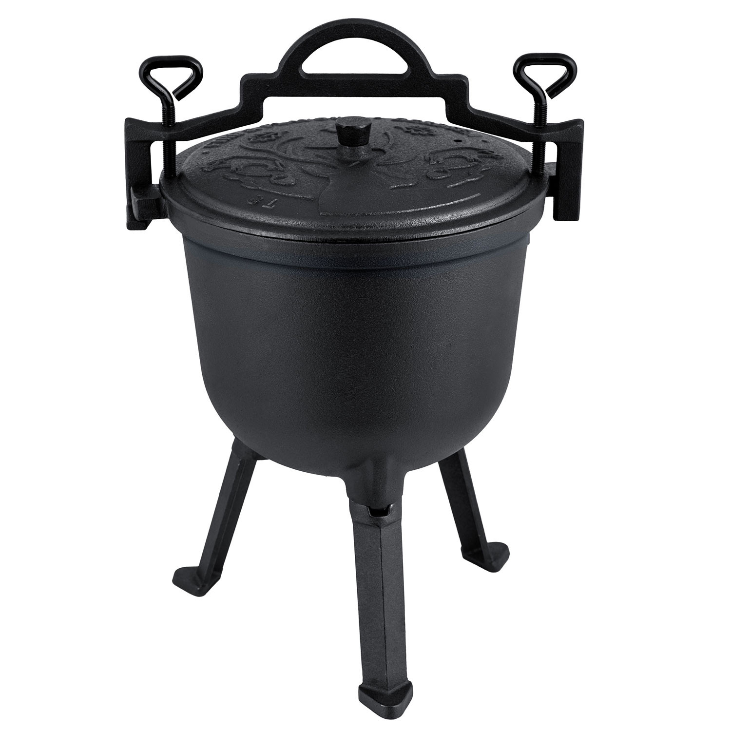 Garnek kociołek żeliwny Berdsen BD-481 emaliowany 11 L na ognisko grill