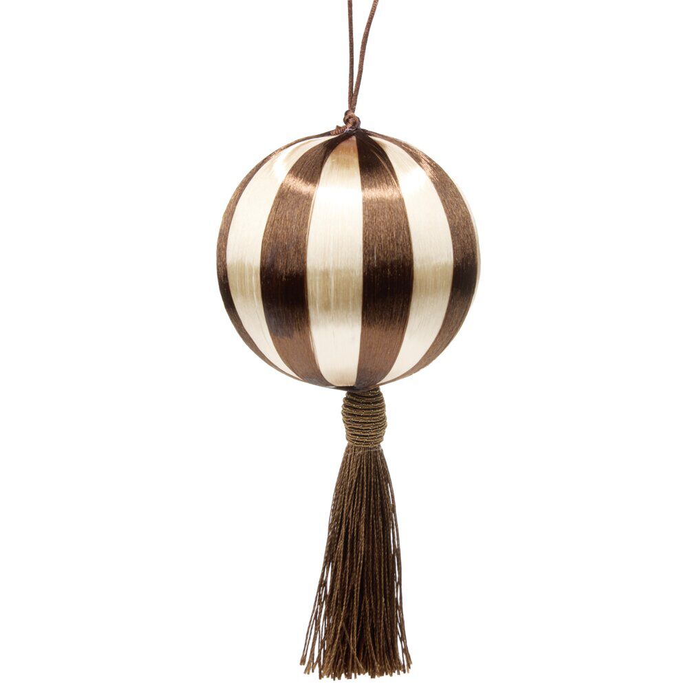 Boule rayée avec pampille à suspendre (2 modèles)