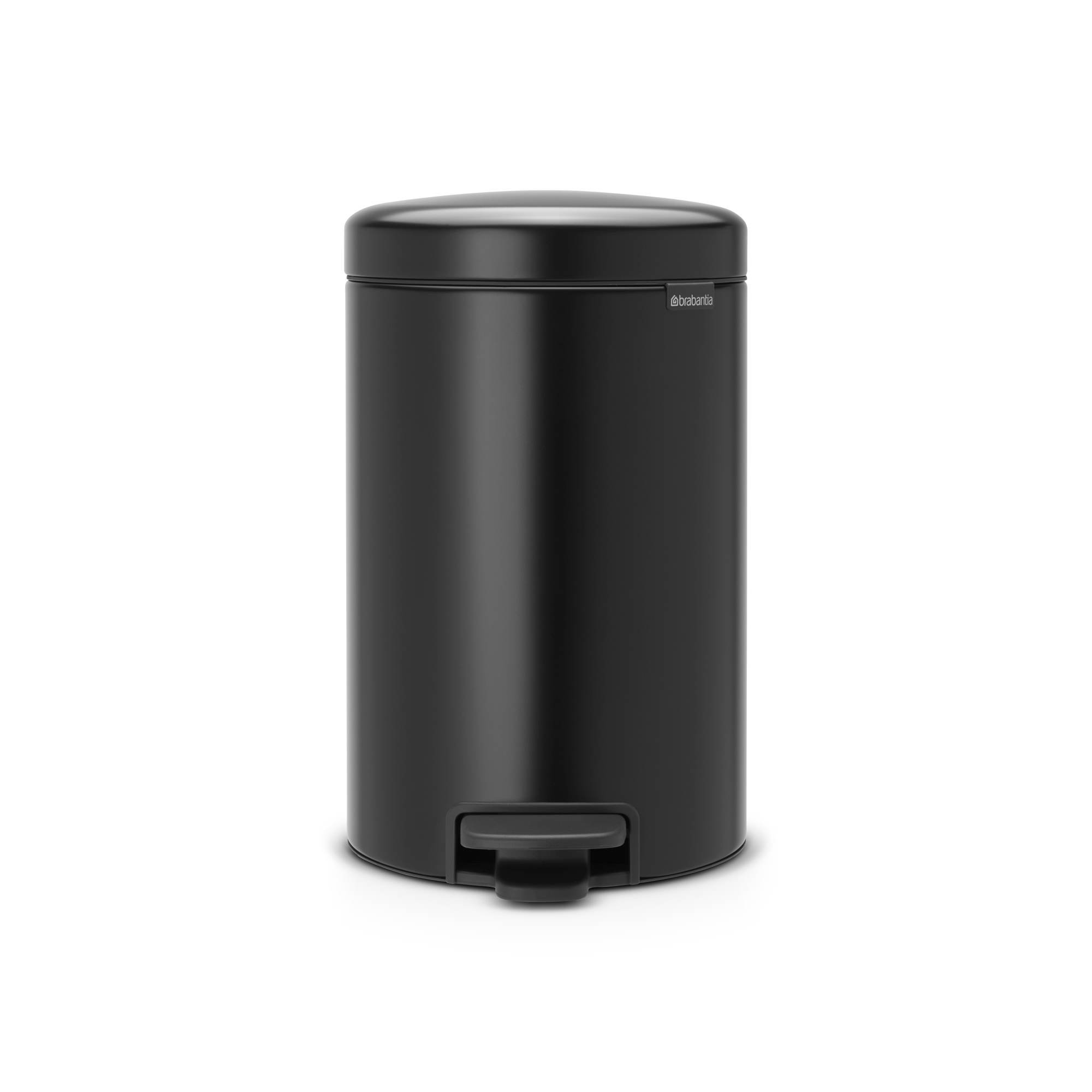 Brabantia NewIcon Pedaalemmer, 12 liter, kunststof binnenemmer - Matt Black