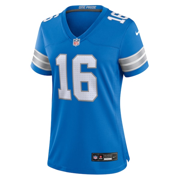 Jared Goff Detroit Lions Nike Women's Game Jersey - Blue