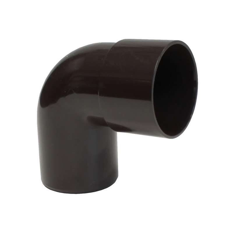 Coude pour système d'eau de pluie M/F 87° brun Ø 50 mm SCALA