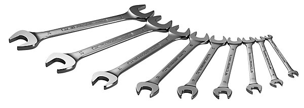 Jeu de 9 clés à fourche métrique