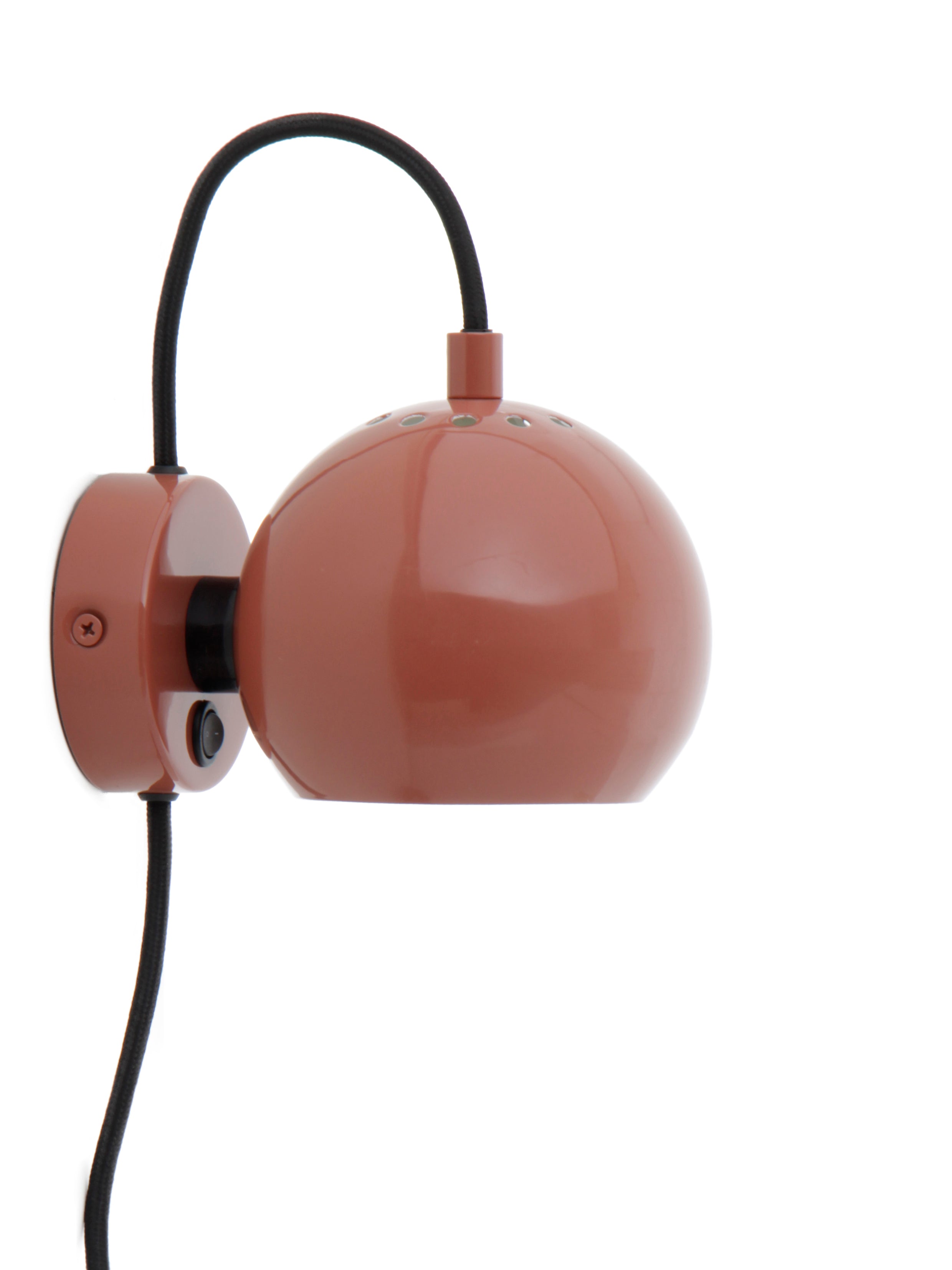 Frandsen wandlamp Ball - rood - 16x12x10cm