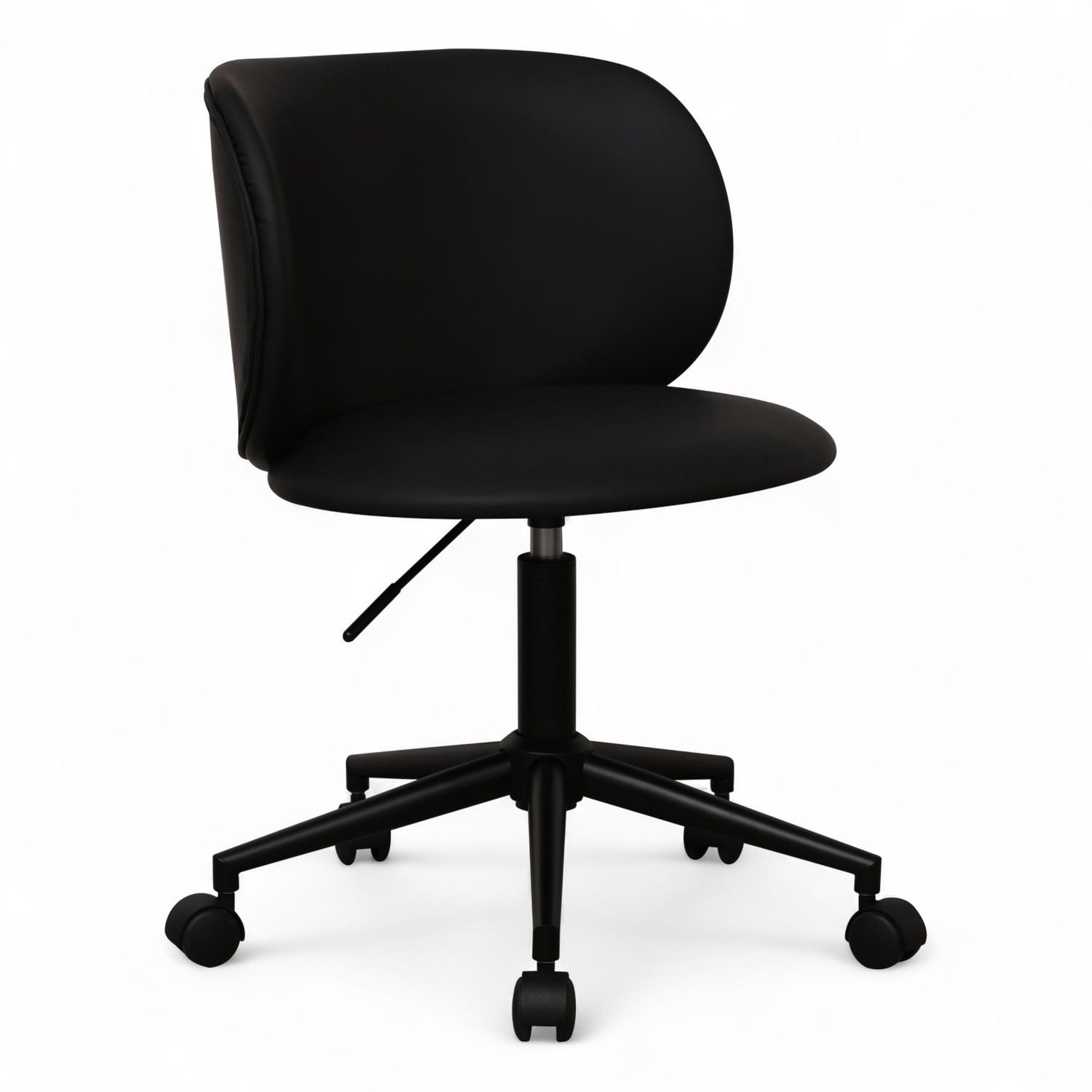 Furnhouse bureaustoel Bobo - Zwart - Kunstleer - 56x57x71