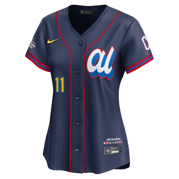 José Ramírez American League Nike Women's 2025 All-Star Edition Limited Player Jersey - Navy