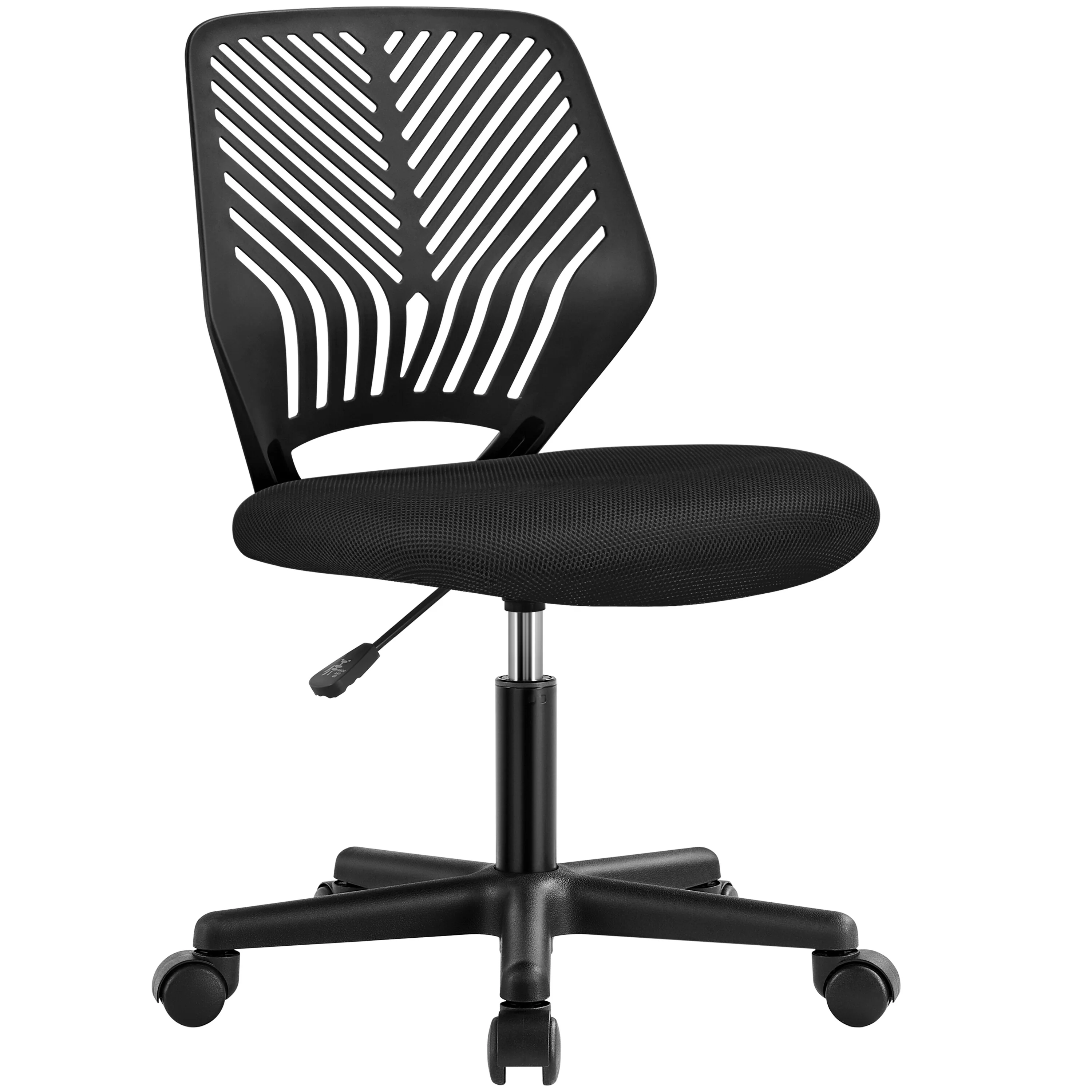 Yaheetech Adjustable Armless Office Chair Swivel Computer Study Chair