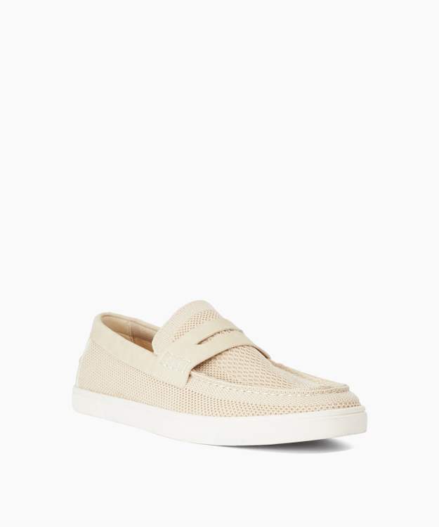 Benzy Cream - Casual Suede Loafers