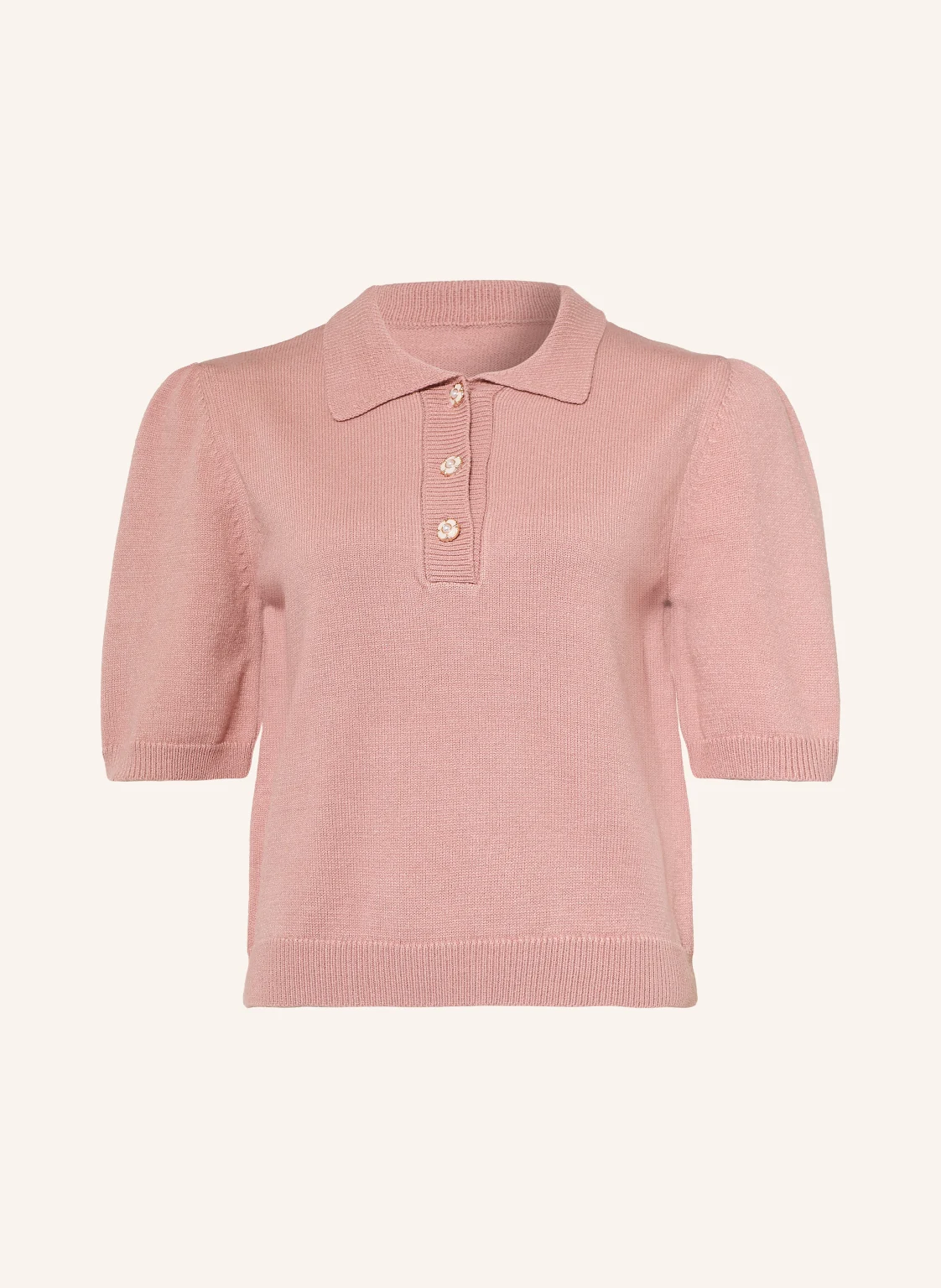 MORE & MORE Strick-Poloshirt mit 3/4-Arm