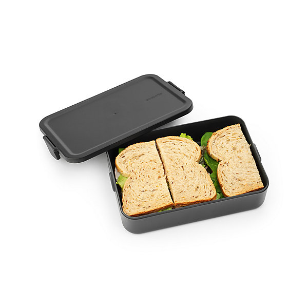 Boîte à repas grande taille Brabantia Make &Take gris foncé