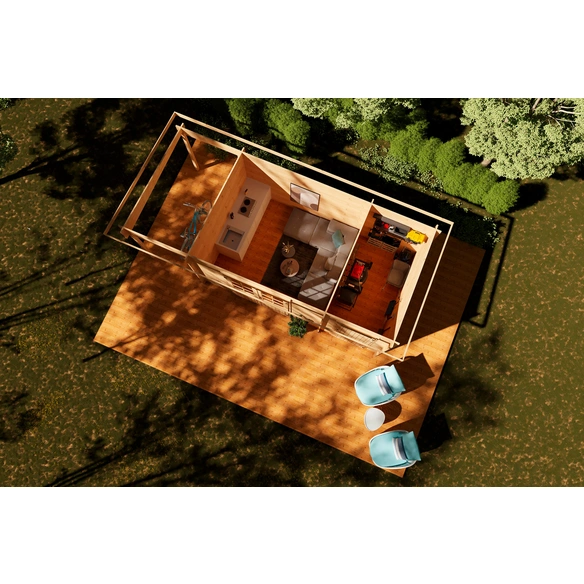 Gartenhaus »Galina 5723 28«, BxT: 590 x 270 cm, 13,1 m², Fichtenholz