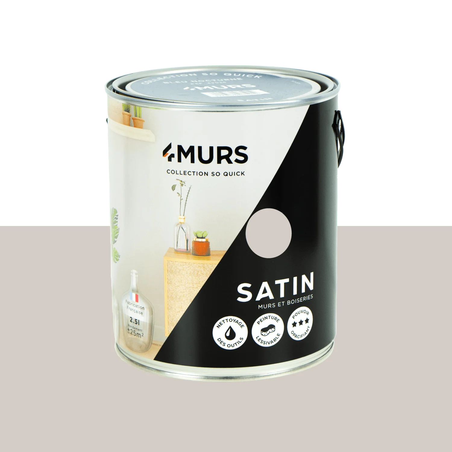 So Quick Peinture Peinture café frappé Satiné 2,5 L