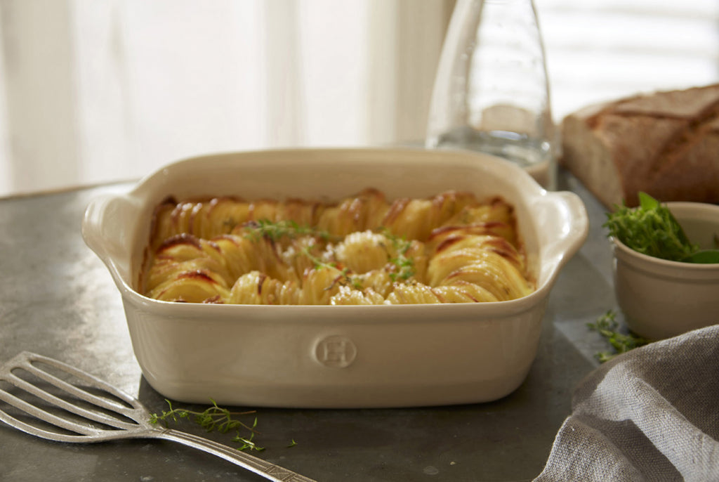 Emile Henry Schaal rechthoekig E-box - 360x230mm - Argile