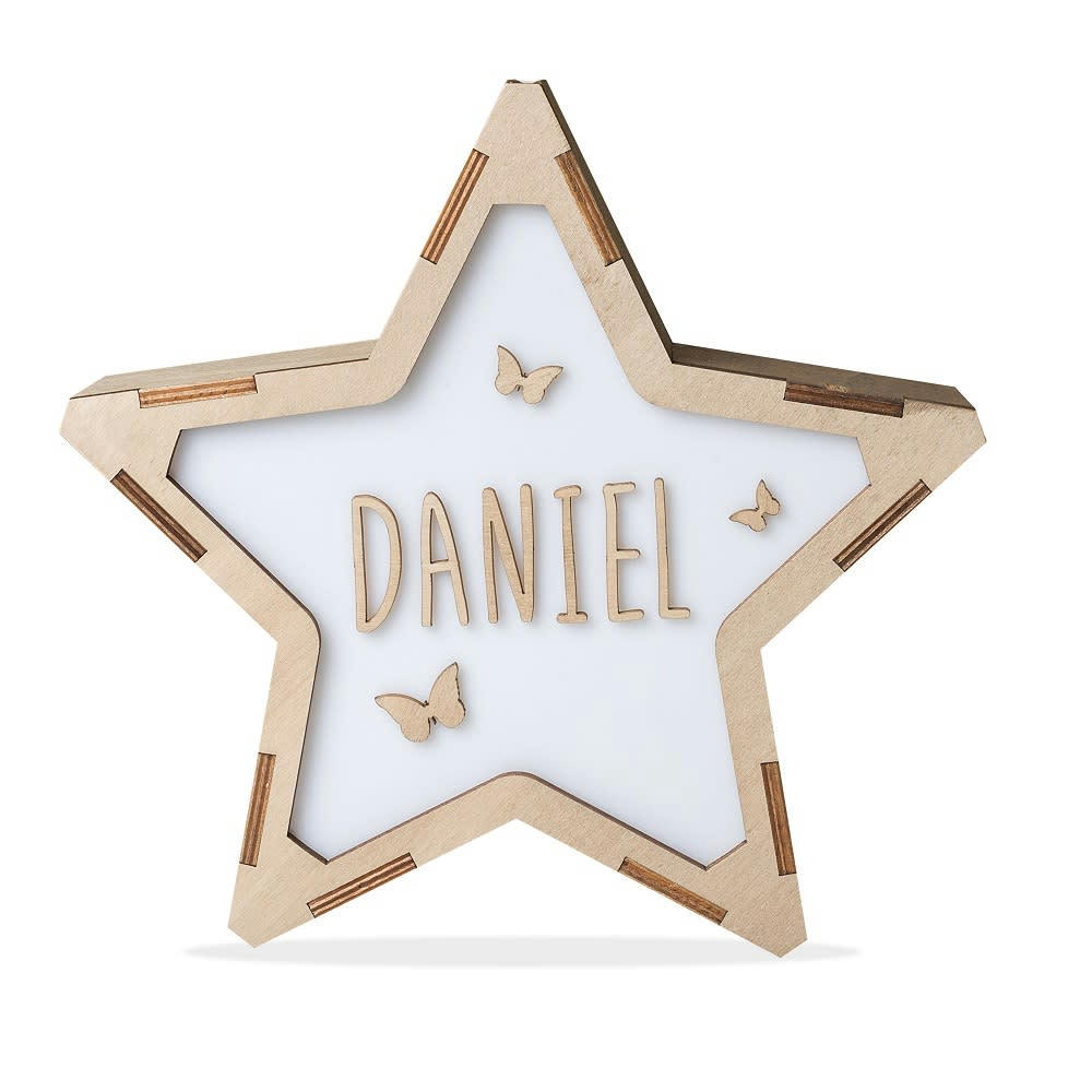 - Etoile lumineuse personnalisable