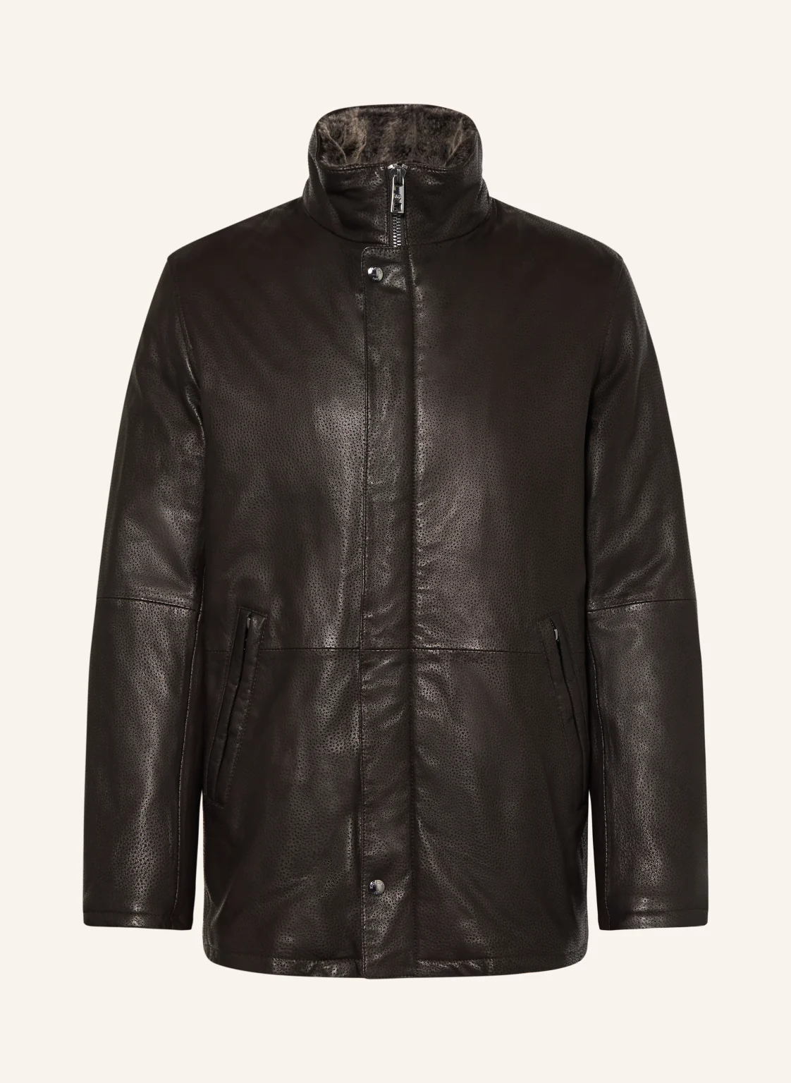 MILESTONE Lederjacke MSEMILIANO mit abnehmbarem Kragen