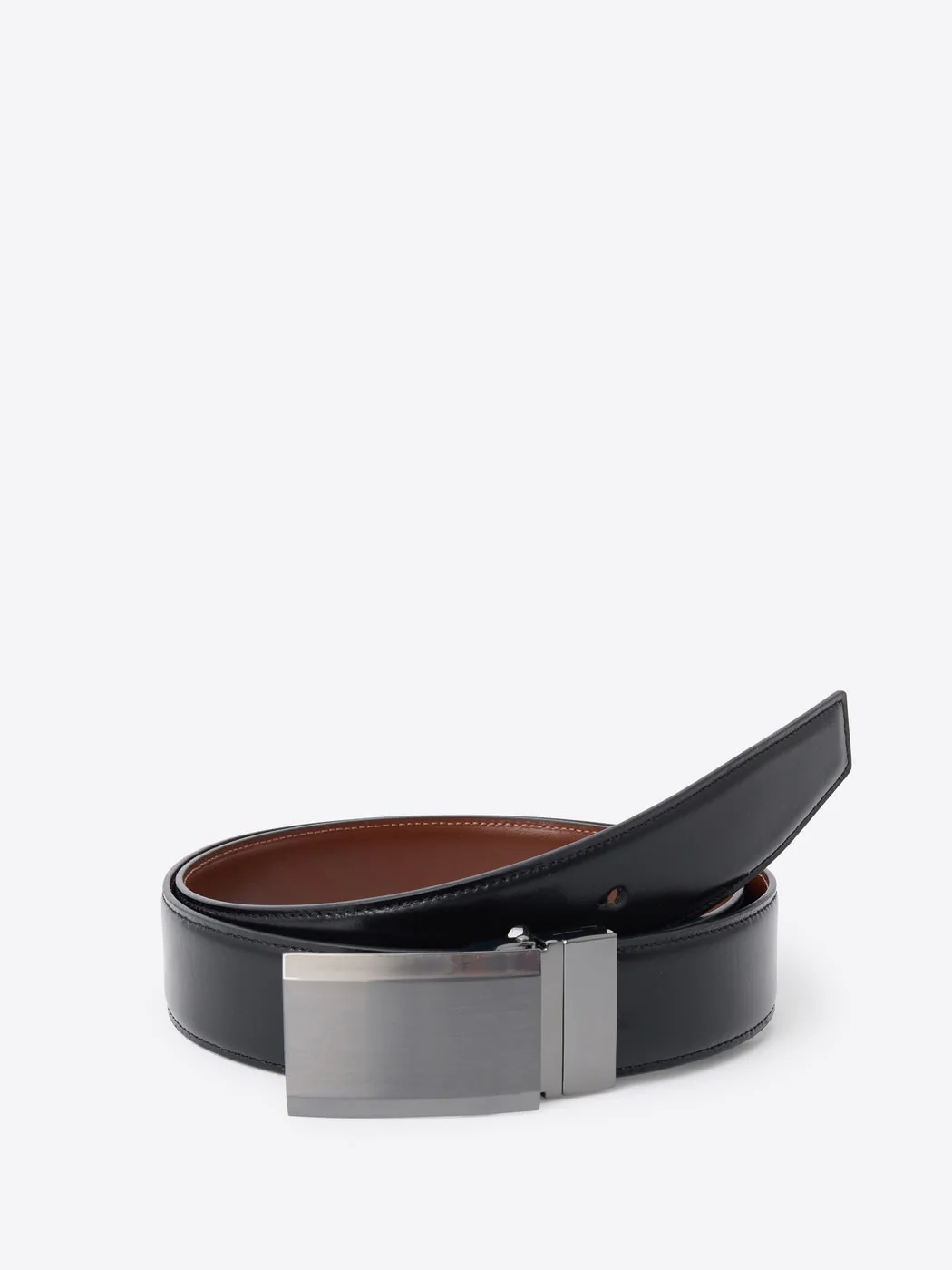 Ceinture réversible  en cuir certifié