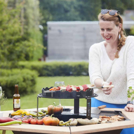 Table d’appoint en bois brasero Nestor - Barbecook