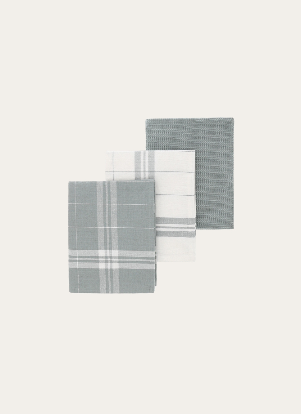 LOT DE 3 TORCHONS EN COTON MOUSSE