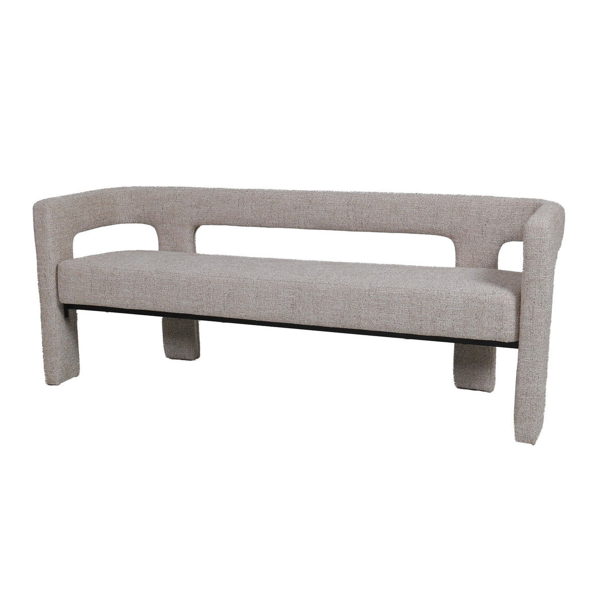 DÉJA Living Eetkamerbank Seto - Beige Stof - 168x54x68cm