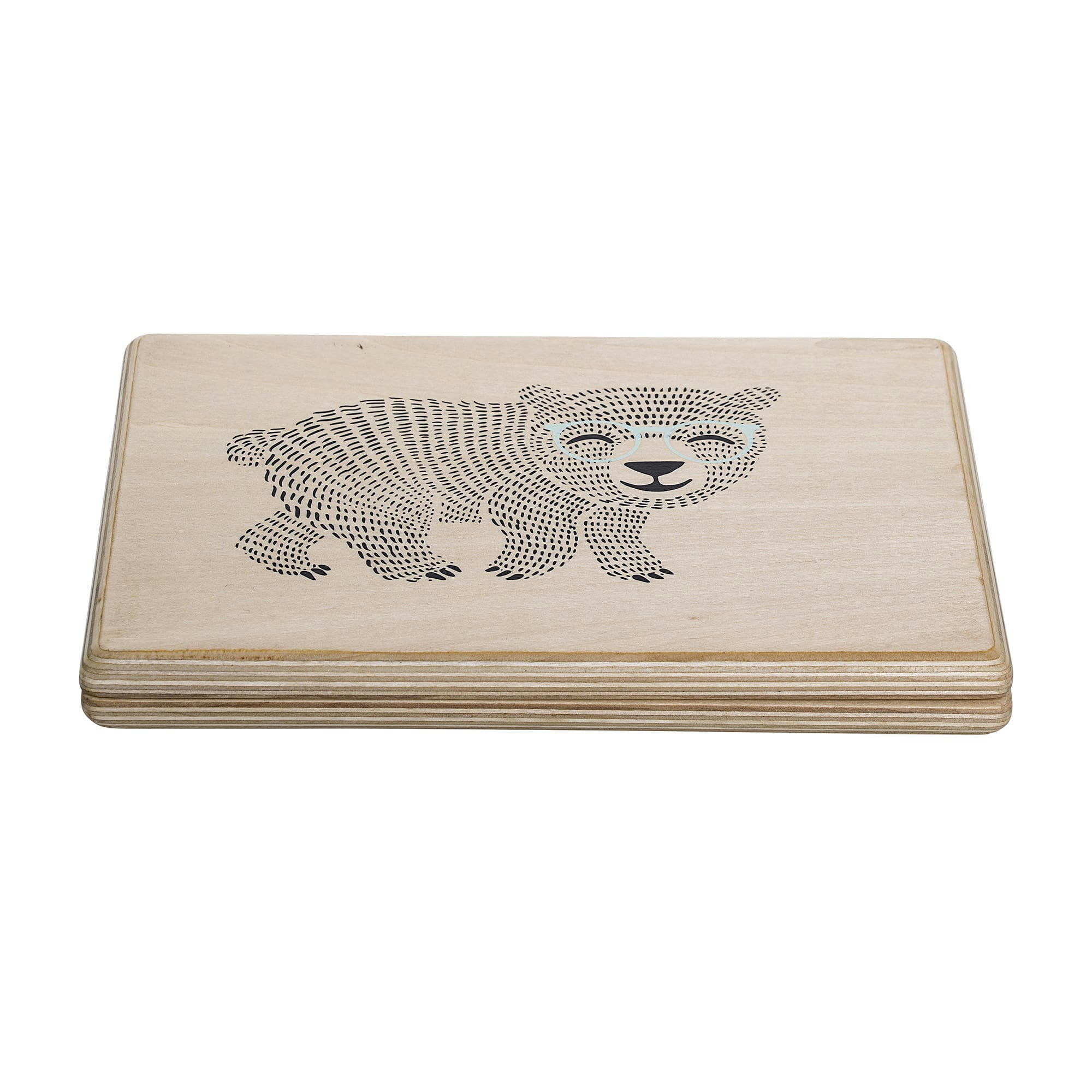 ELENA - Ordinateur jouet avec tableau noir nature bois L24.17cm