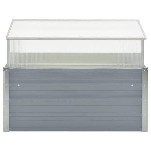 NNEVL Greenhouse 100x100x85 cm Galvanised Steel Grey