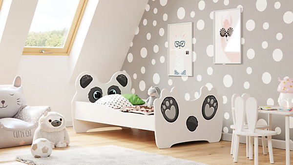 Lit simple Panda 140x70 avec matelas