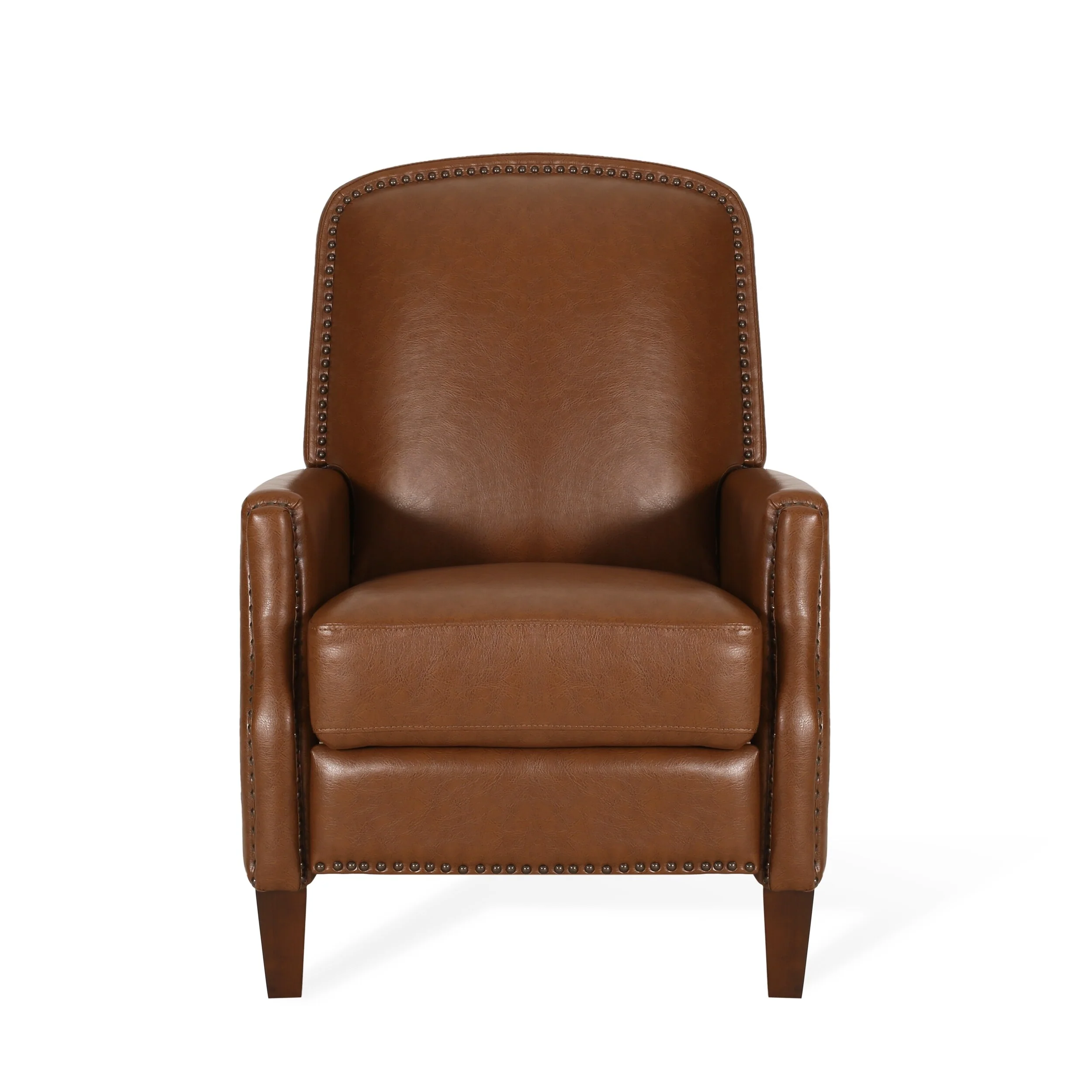 Cavanaugh Upholstered Pushback Recliner with Nailhead Trim by Christopher Knight Home