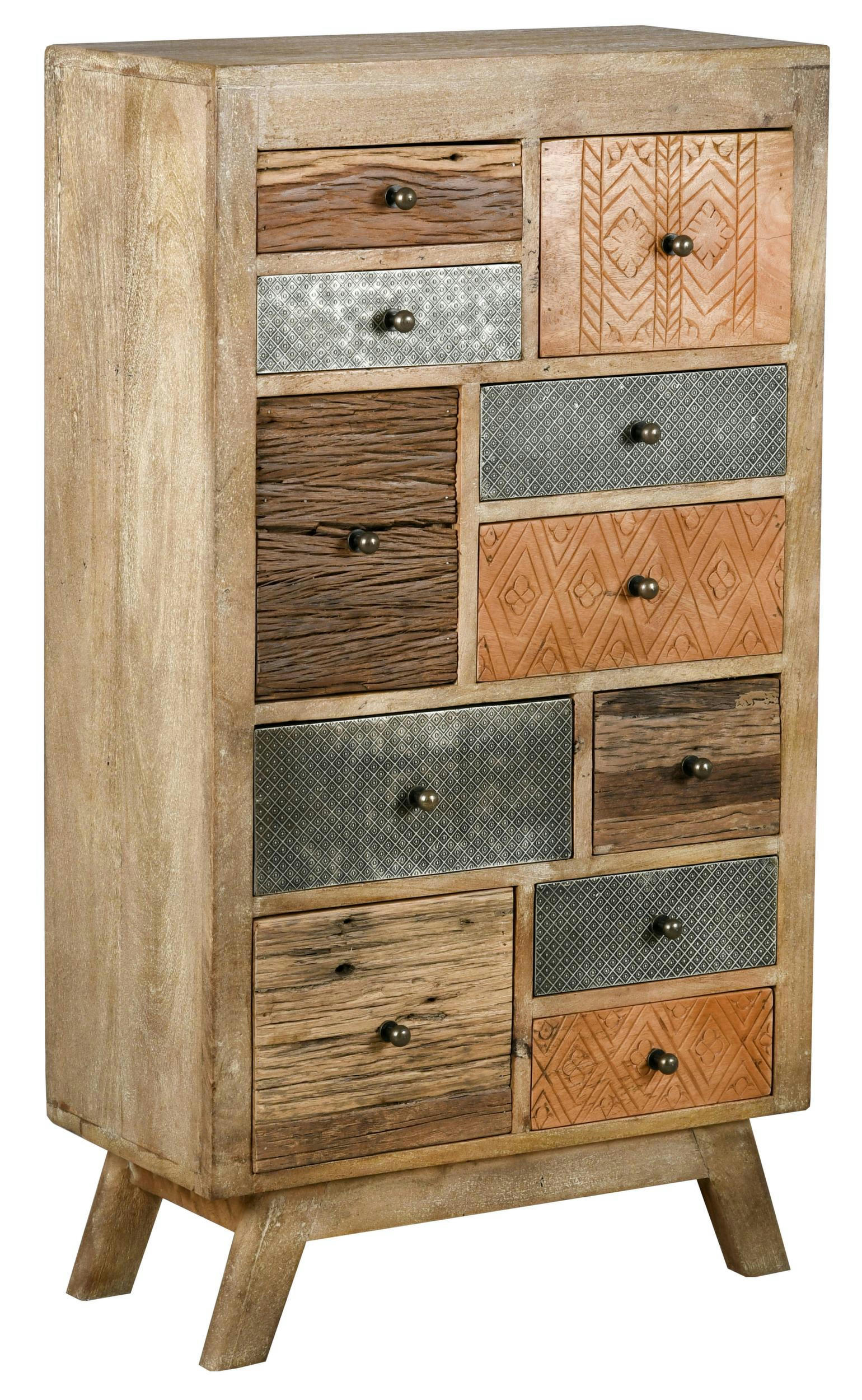 - Commode haute en manguier et métal zouma