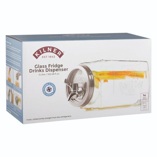 Kilner Glass Fridge Dispenser 3L